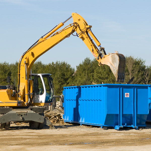 are there any restrictions on where a residential dumpster can be placed in Rickreall